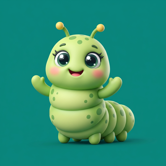 Green Maggot Mascot